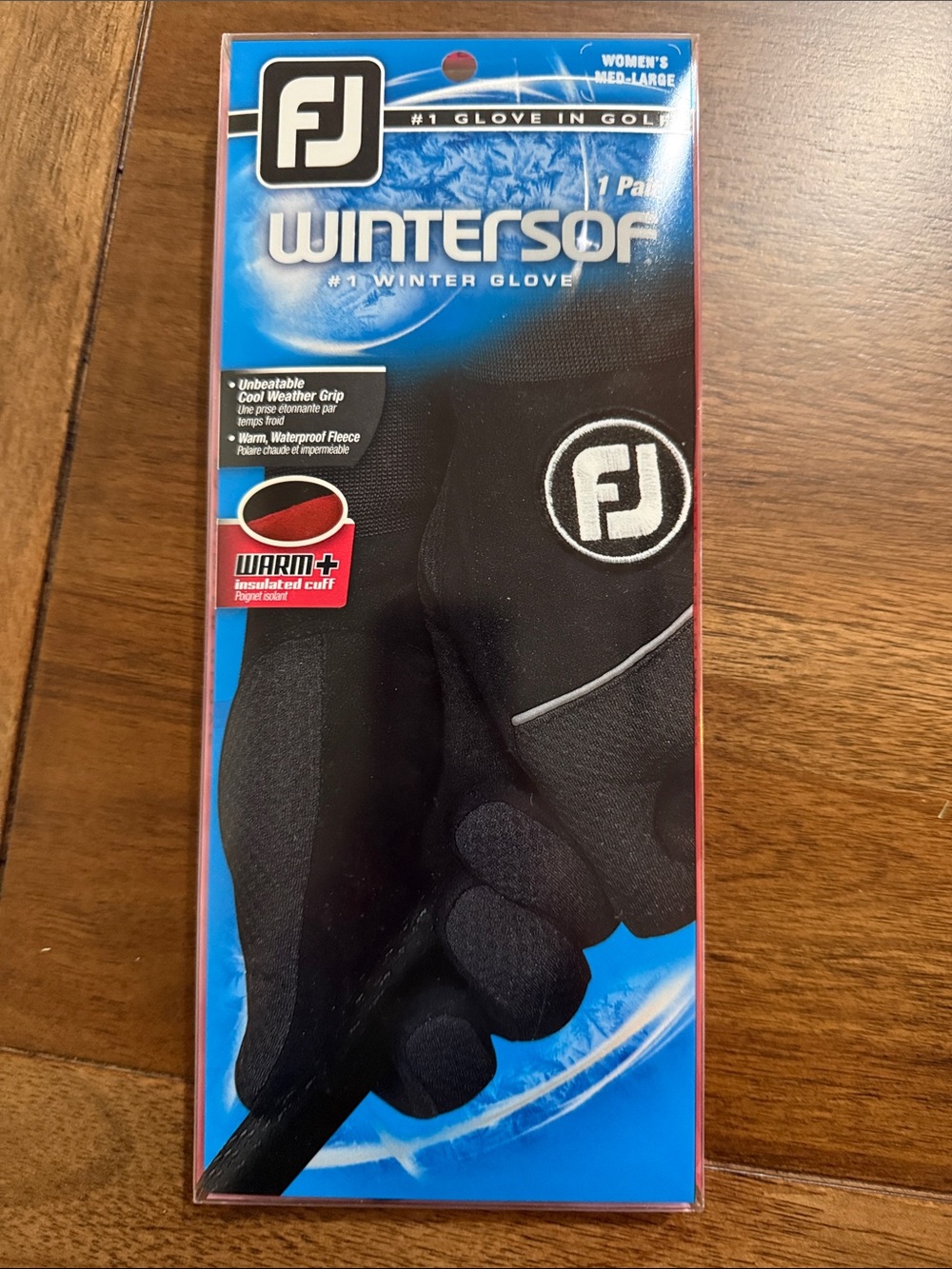 FootJoy WinterSof Women's Golf Glove - Black with Gray Accents